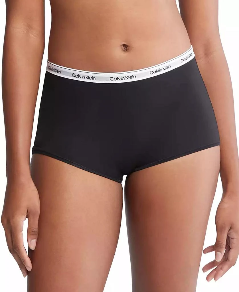 Calvin Klein Women's Modern Logo Mid-Rise Boyshort Underwear QD5195 1