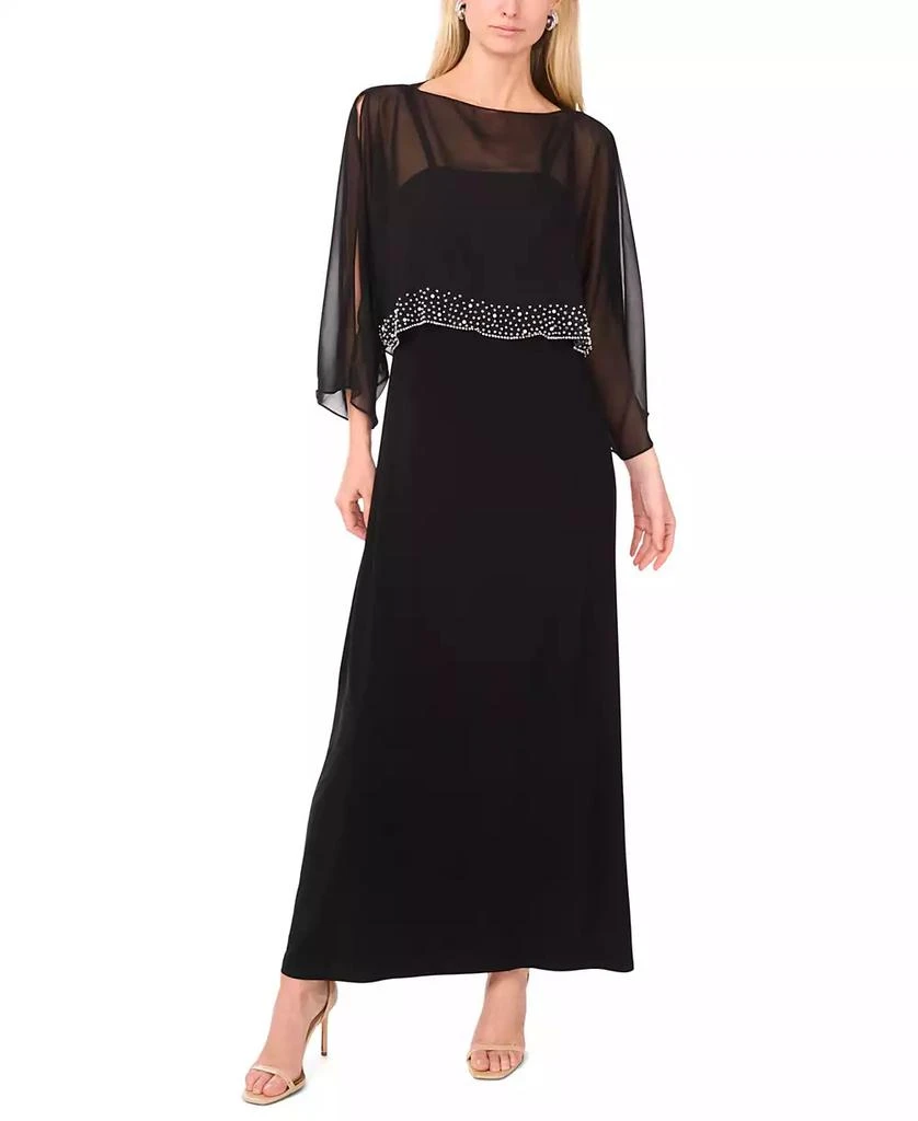MSK Women's Embellishment Halter-Neck Pleated Gown - Dresses & Skirts -  Free Shipping - BeyondStyle