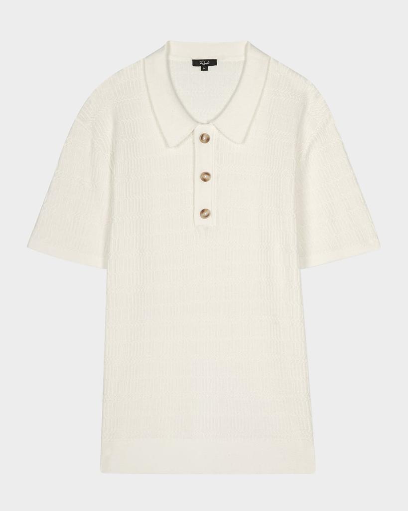 Rails Men's Nathan Textured Polo Shirt