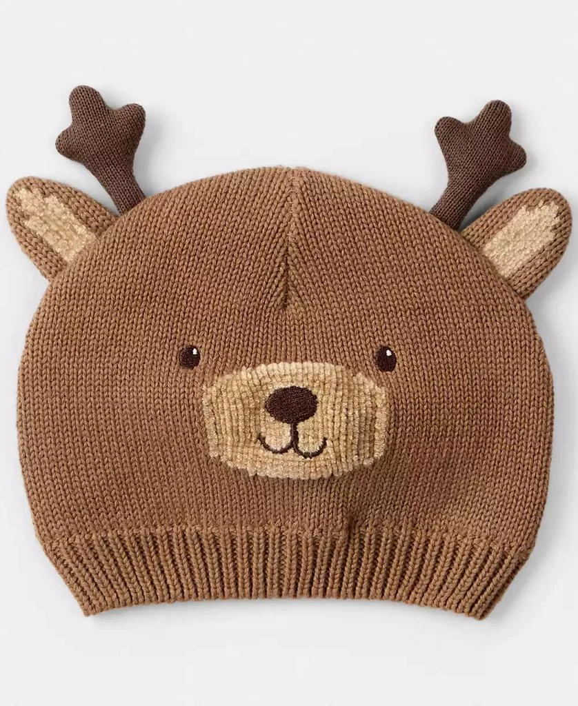 Carter
s Baby Boys
 or Baby Girls
 Christmas Reindeer Crochet Hat 2