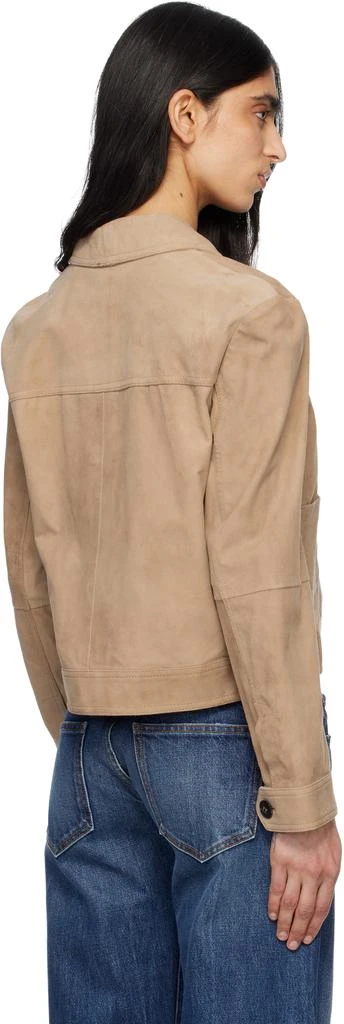 Max Mara Tan Baia Suede Jacket 3