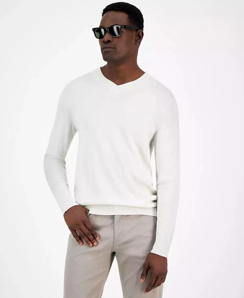 Alfani Men's Long-Sleeve V-Neck Merino Sweater, Created for Macy's 1