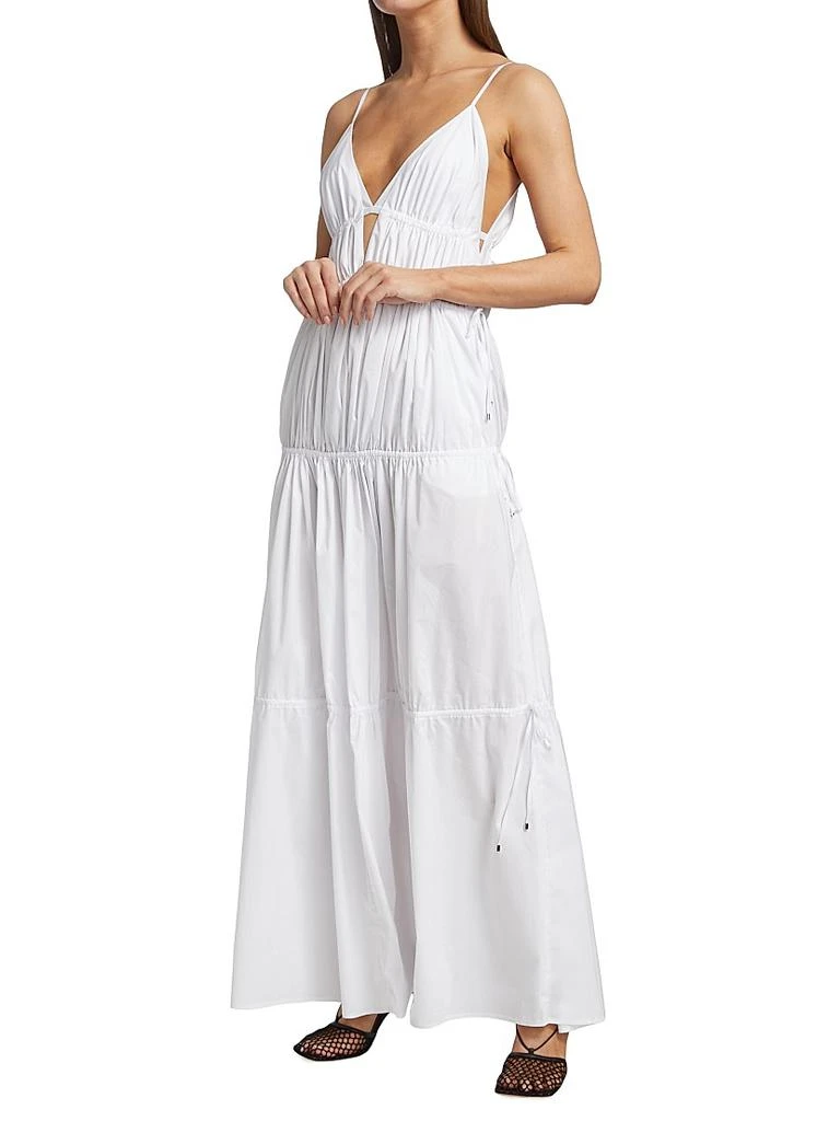 Jonathan Simkhai April Tiered Gathered Maxi Dress 4