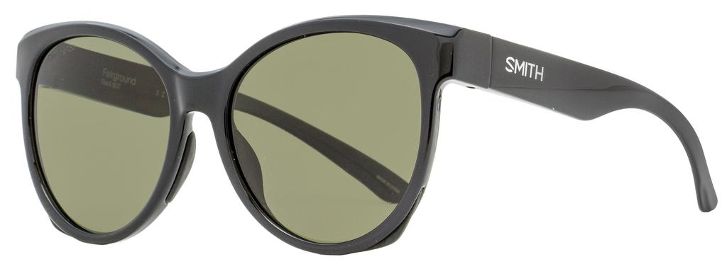 Smith Women's ChromaPop Sunglasses Fairground 807L7 Shiny Black 55mm
