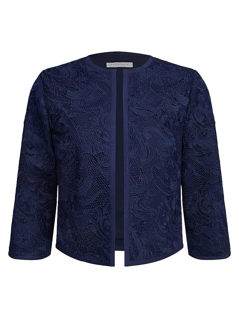 Kay Unger Harper Paisley Lace Crop Jacket 1