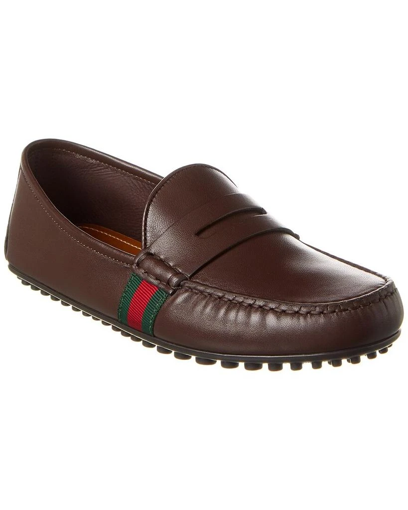 Gucci Web Leather Driver 1