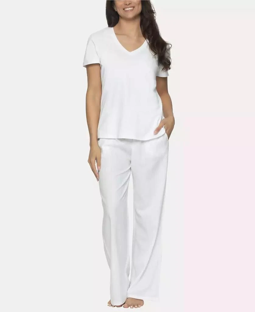 Felina Women's Mirielle 2 Pc. Short Sleeve Pajama Set 1