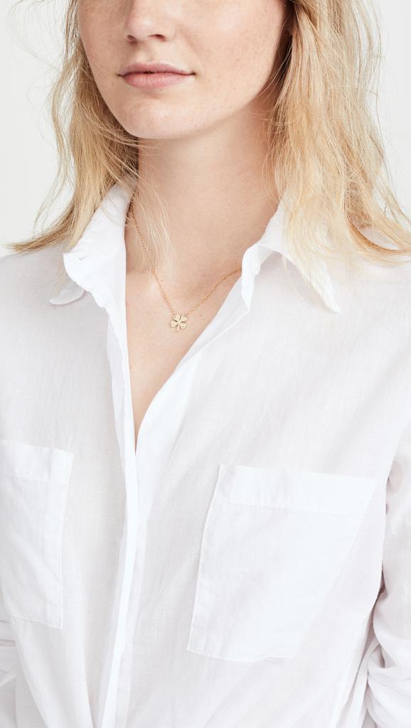 Jennifer Zeuner Clover Necklace with Diamond