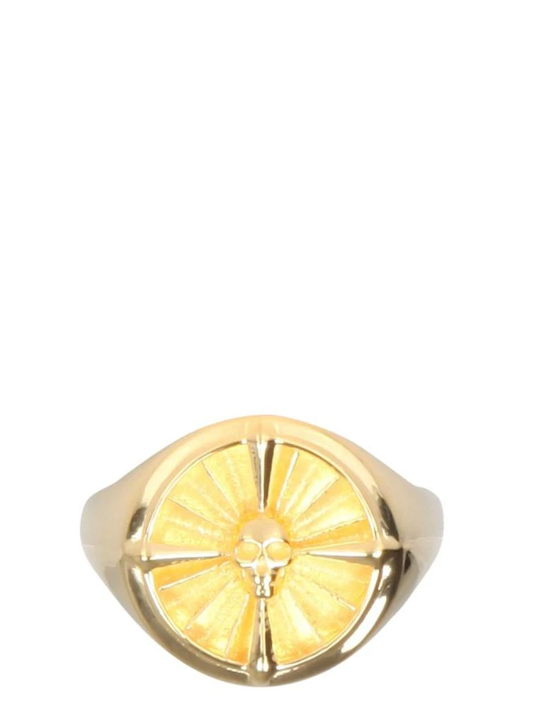 Northskull Northskull Atticus Skull Compass Pinky Ring Unisex 1