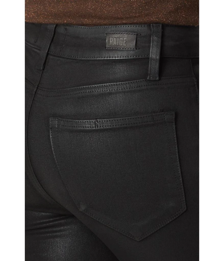 Paige High-Rise Lou Lou Jolene Pockets Twist Outseam in Black Fog Luxe Coating 3