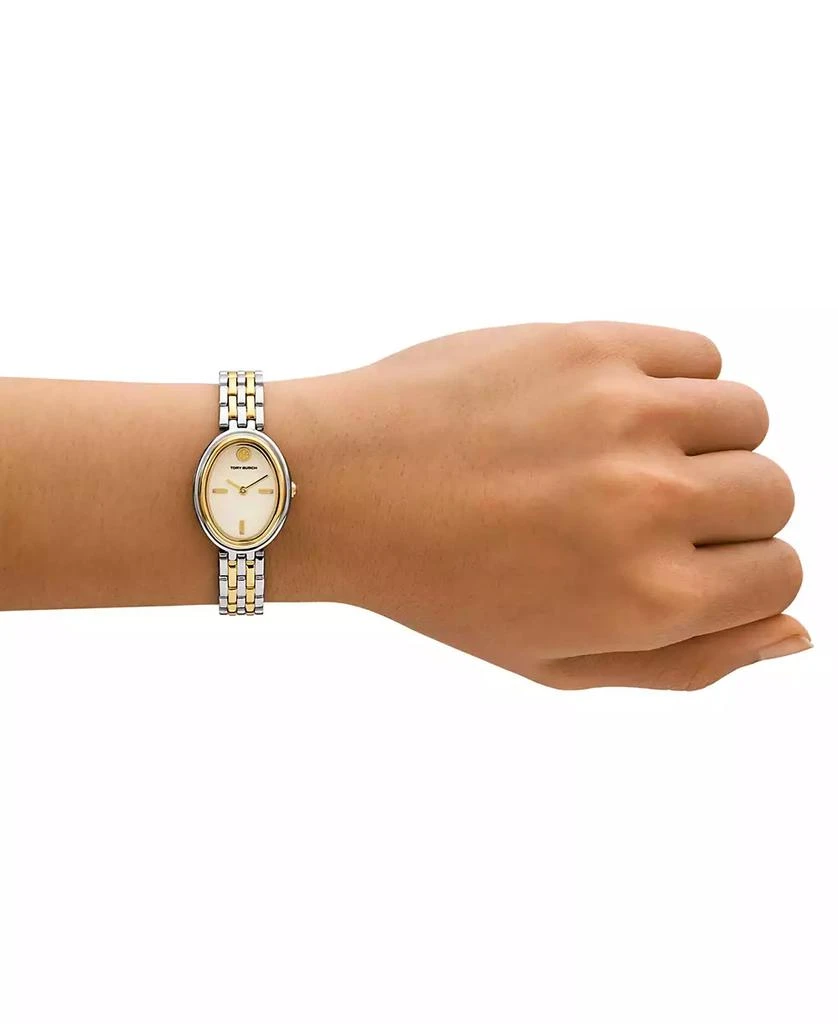 Tory Burch Women's The Oval Two-Tone Stainless Steel Bracelet Watch 22mm 4