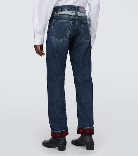 MAISON MARGIELA x Pendleton distressed straight jeans 4