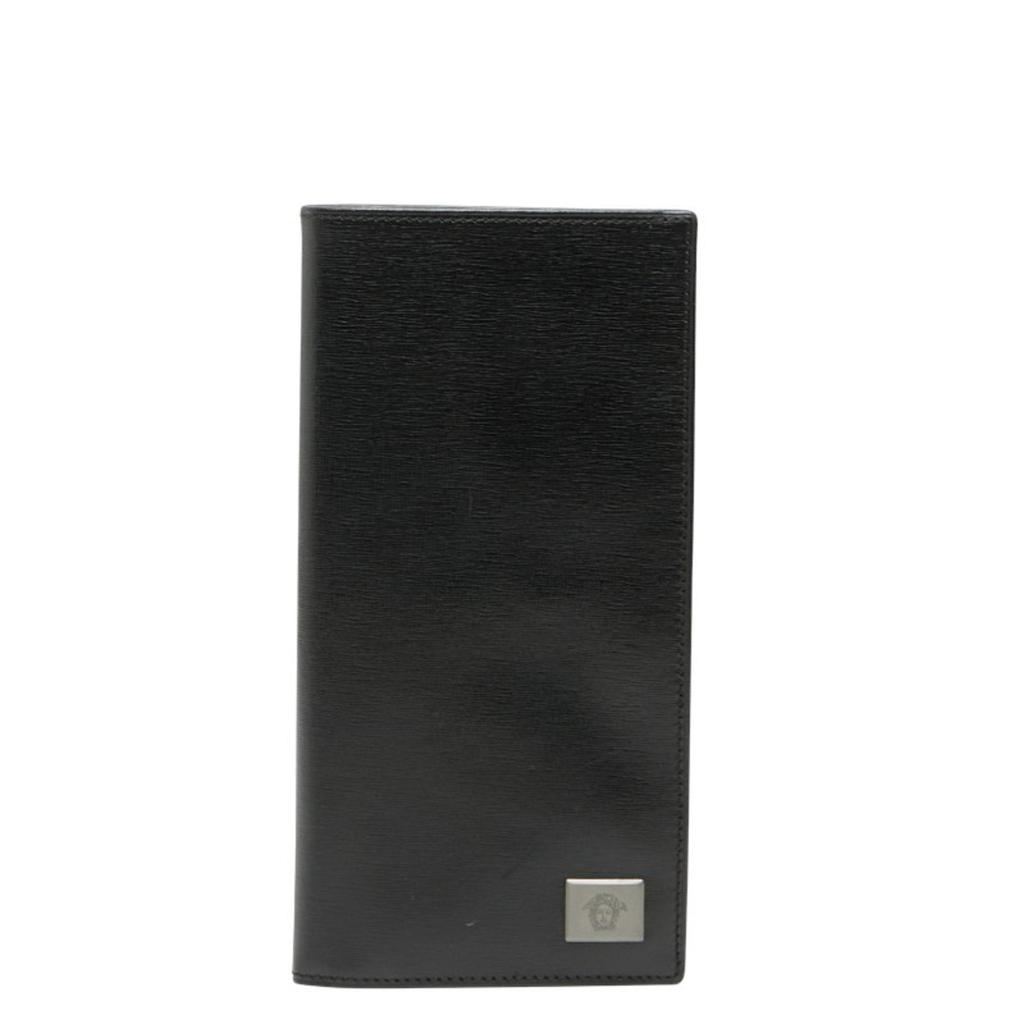 Versace Leather Long Wallet (Bi-Fold) (Pre-Owned)