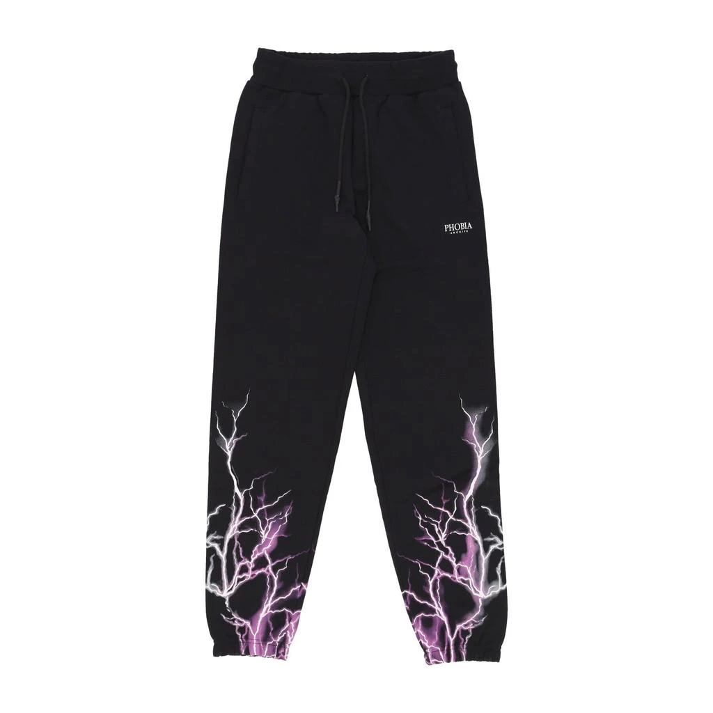 PHOBIA Lightweight Men's Tracksuit Pants Lightning Pant Black/purple/grey 1