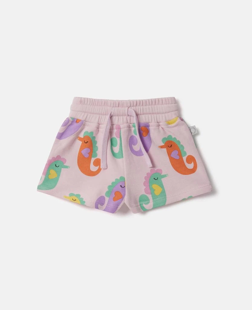 Stella McCartney Stella McCartney - Seahorse Print Shorts, Woman, Pink, Size: 24m 1