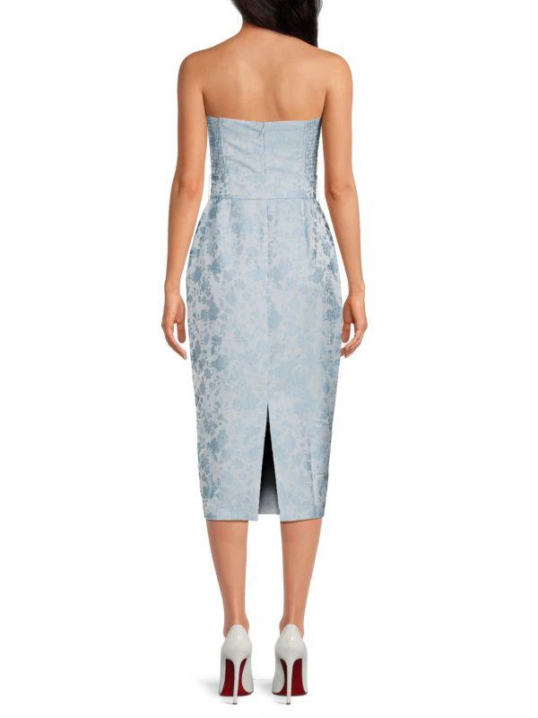 amanda uprichard blue floral dress Amanda Uprichard Ashton Maxi Dress in Baby Blue main image 0