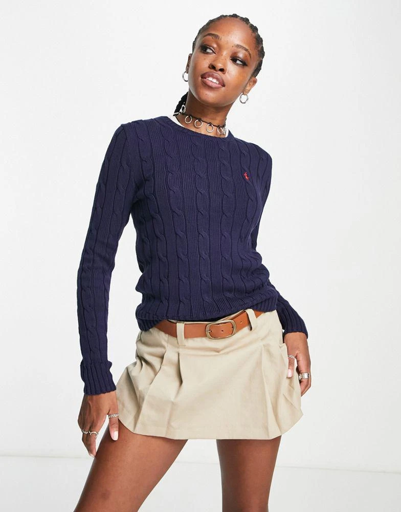 Ralph Lauren Polo Ralph Lauren cable knit jumper in navy 1