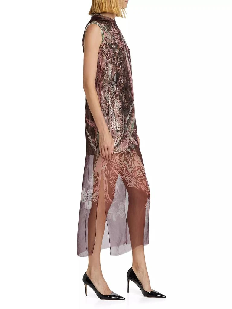 Jason Wu Printed Organza Sheer Sheath Dress 4