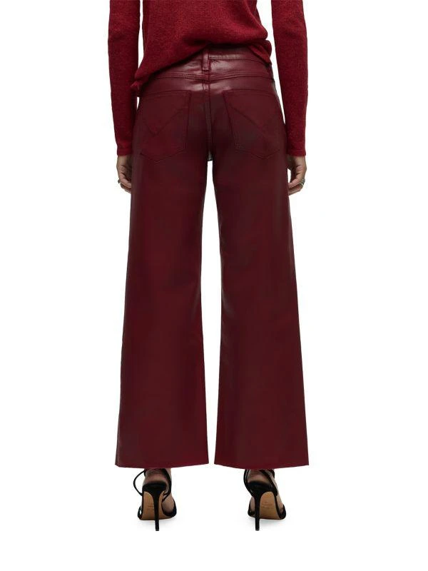 Hudson Rosie Coated High-Rise Stretch Wide-Leg Jeans 3
