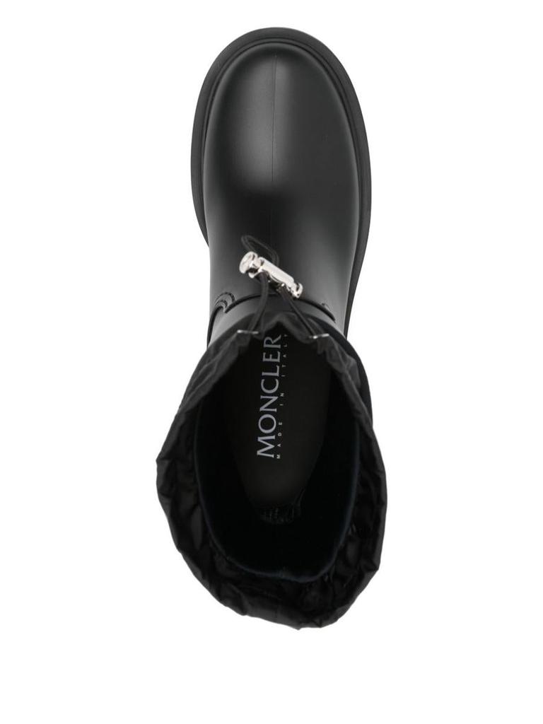 Moncler Moncler Black 'Kickstream' Rain Boots