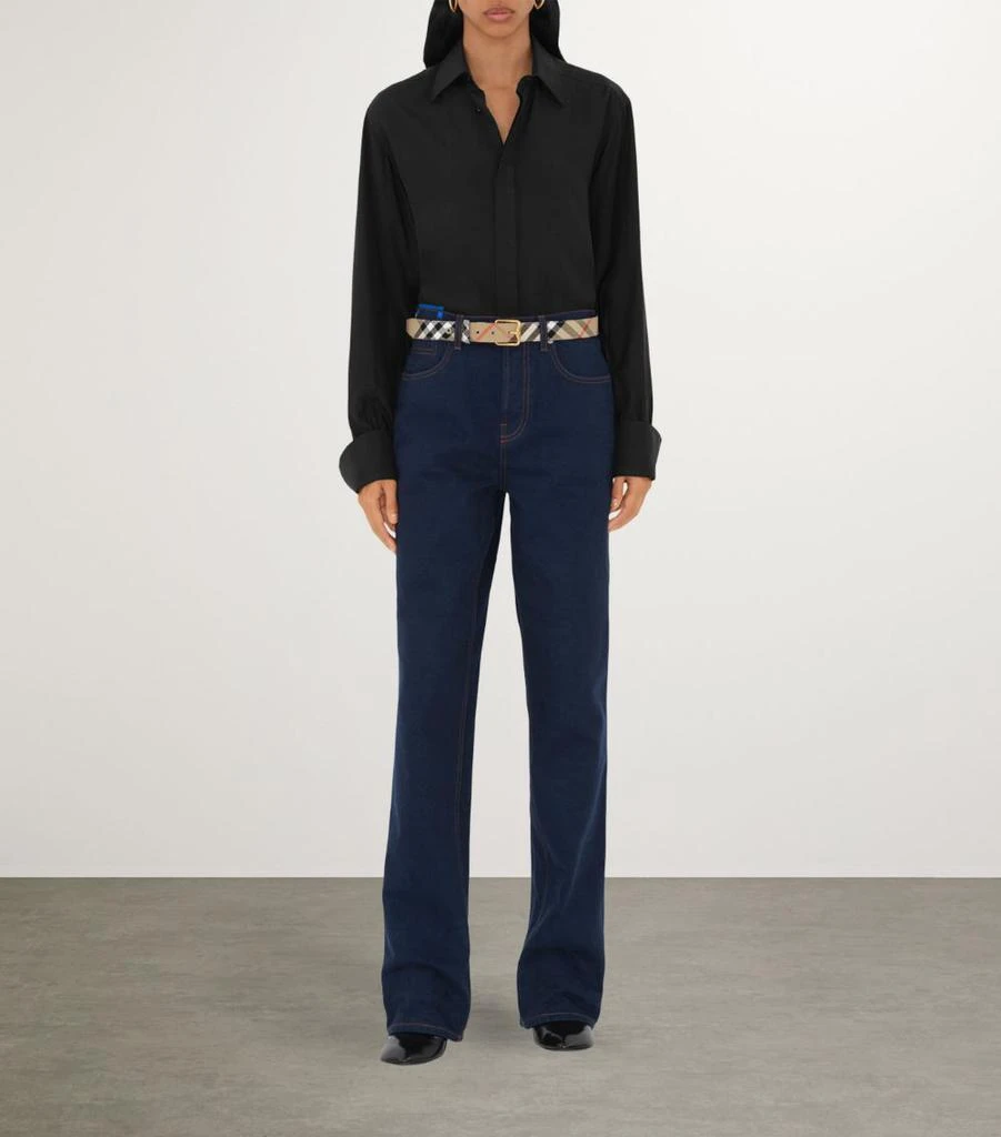 Burberry Check B Buckle Belt 3