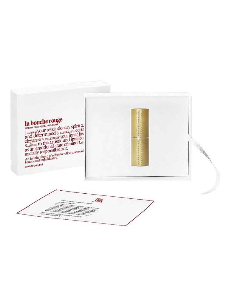 La Bouche Rouge The Gold Fine Leather Lipstick Case 1