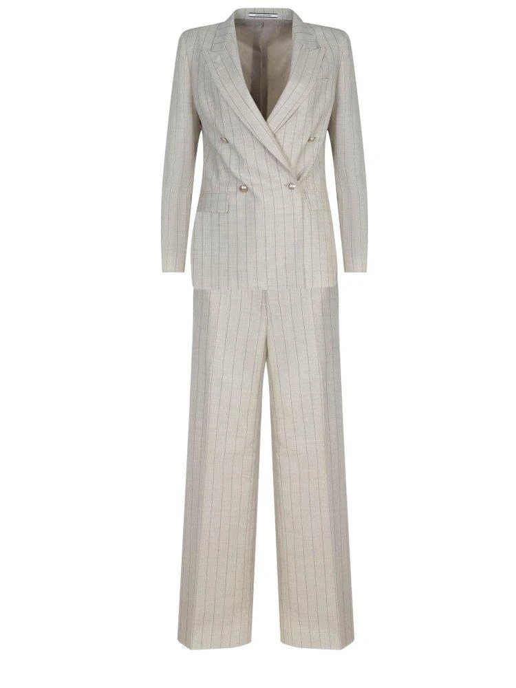 TAGLIATORE Tagliatore T Ros Pinstripe Double-Breasted Suit