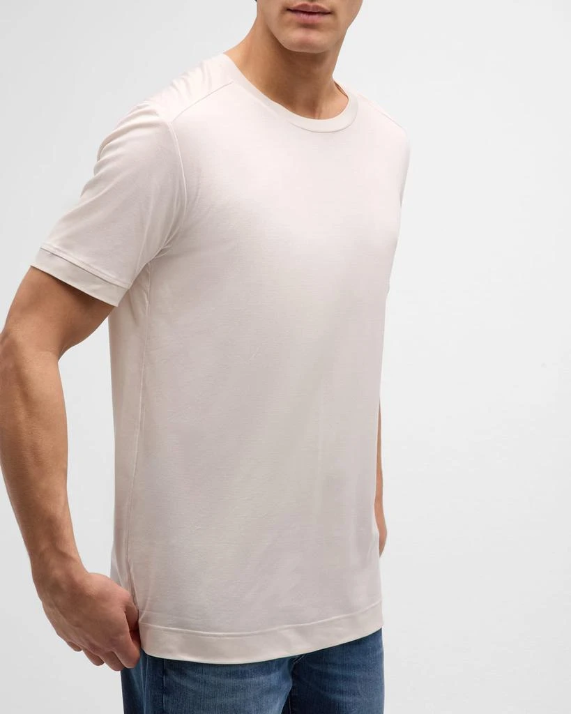 Zimmerli Men's Lyocell Short-Sleeve Crewneck T-Shirt 6