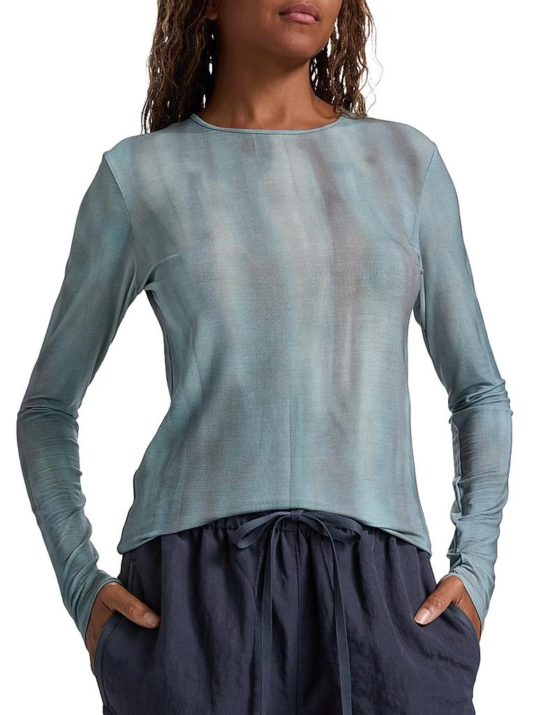Vince Tie-Dye Pima Cotton-Blend Top 6