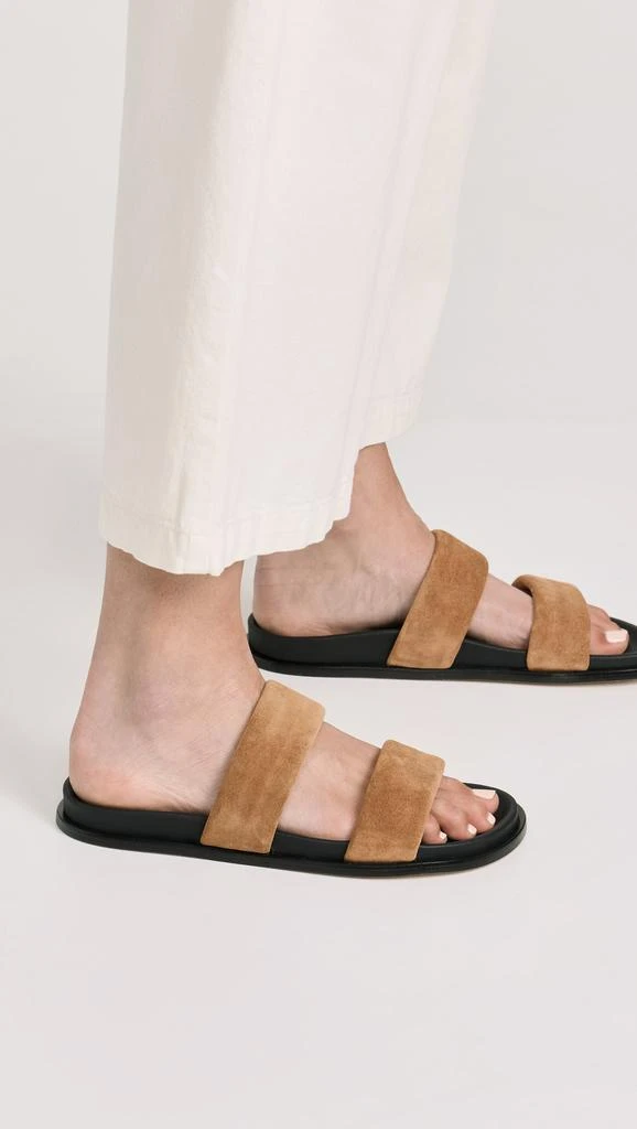 Alohas Calypso Suede Tan Leather Sandals 2