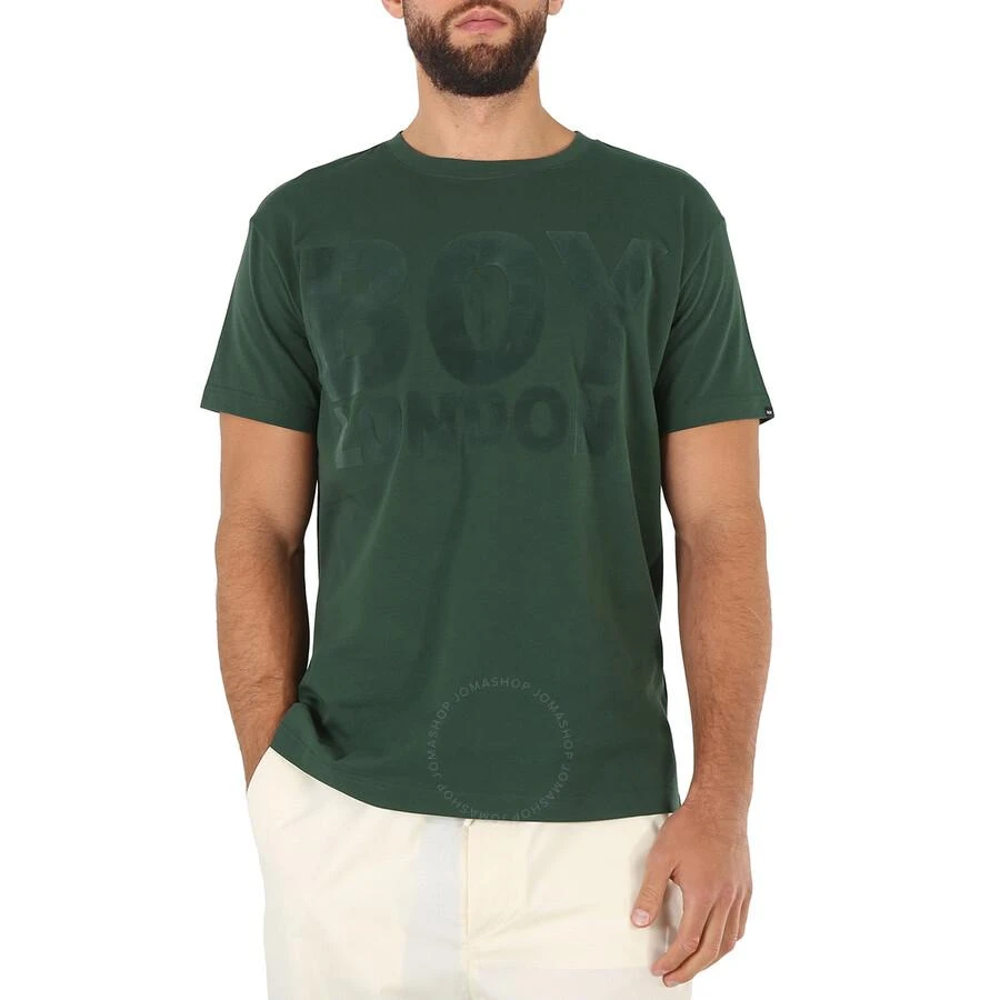BOY LONDON Forest Green Hemus Flock Cotton T-shirt 1