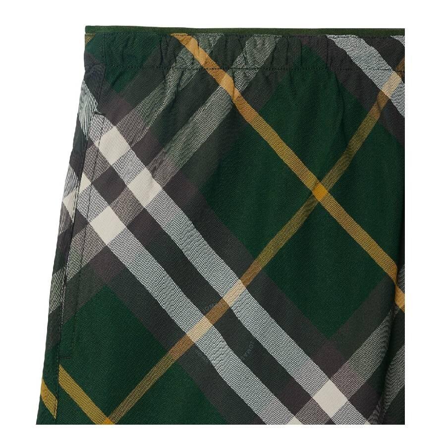 Burberry Checkered Twill Swim Shorts