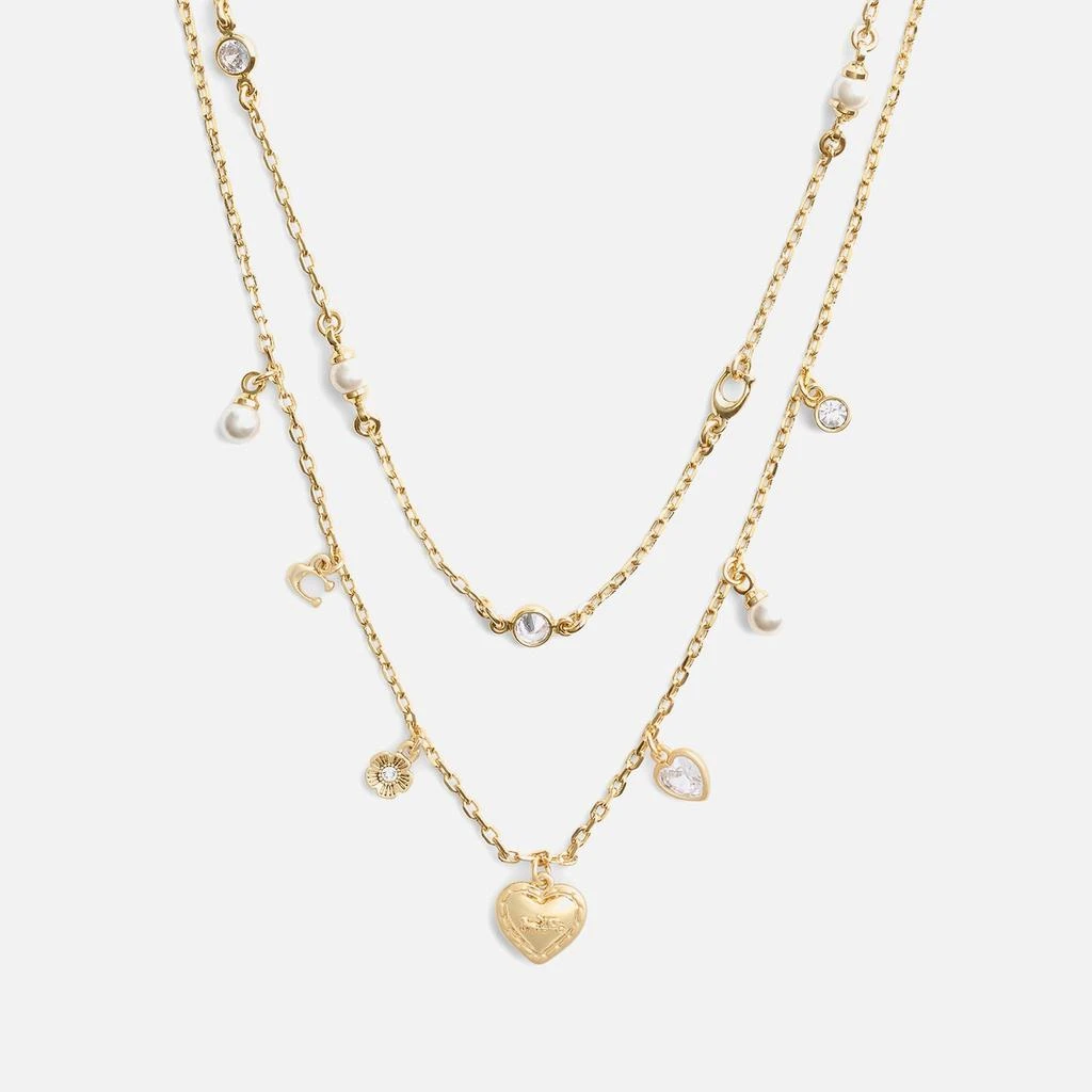 Coach Coach Pearl Gold-Tone Multi Layer Necklace 1