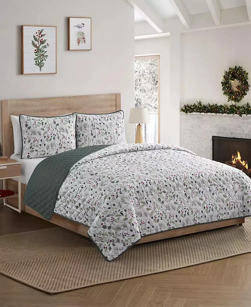 Evergreen Ivy Carol Charmeuse 2-Pc. Quilt Set 2