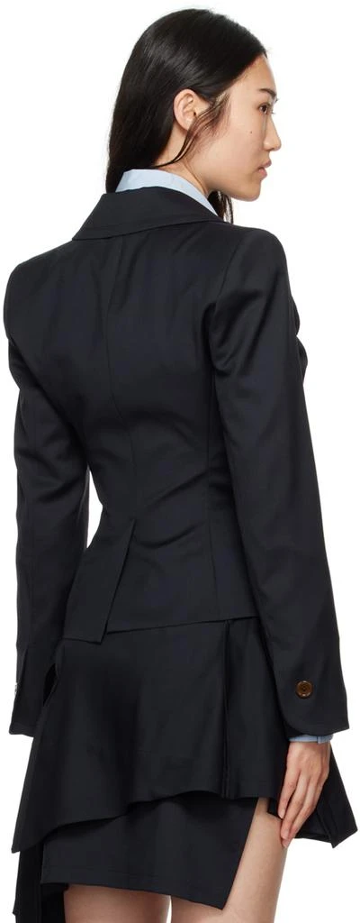 Vivienne Westwood Navy Drunken Tailored Blazer 3