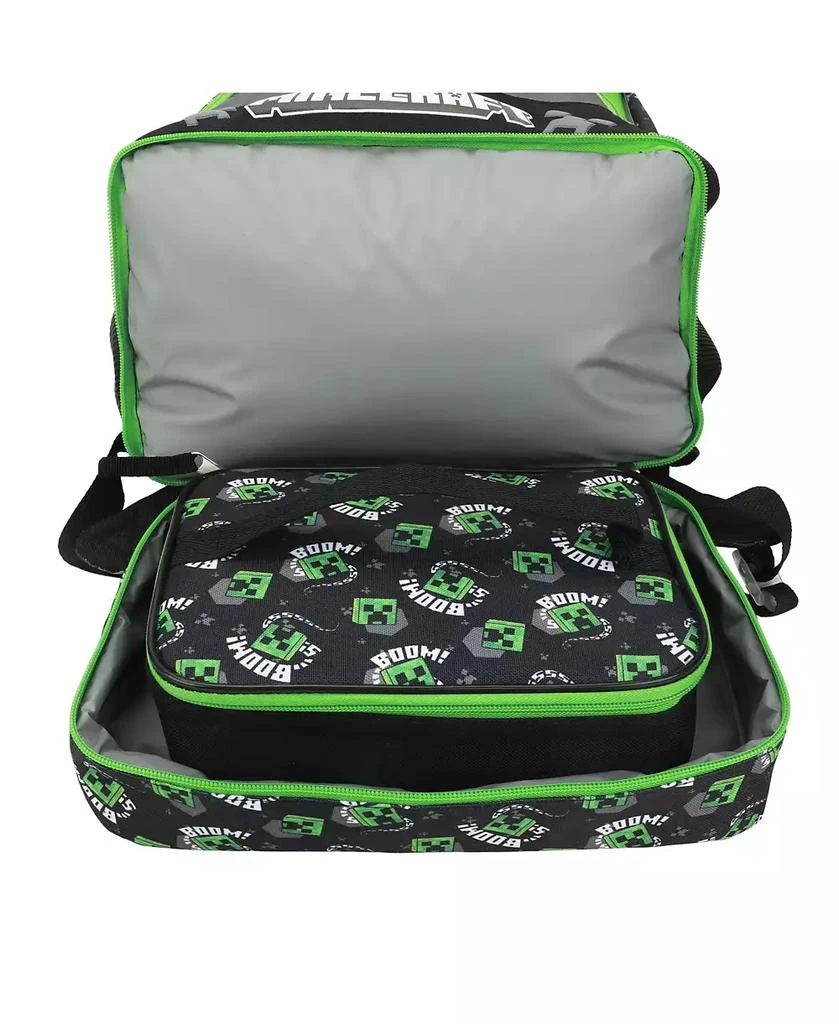 Minecraft Creepers 5-Piece 16" Backpack Set For School 
Travel 6