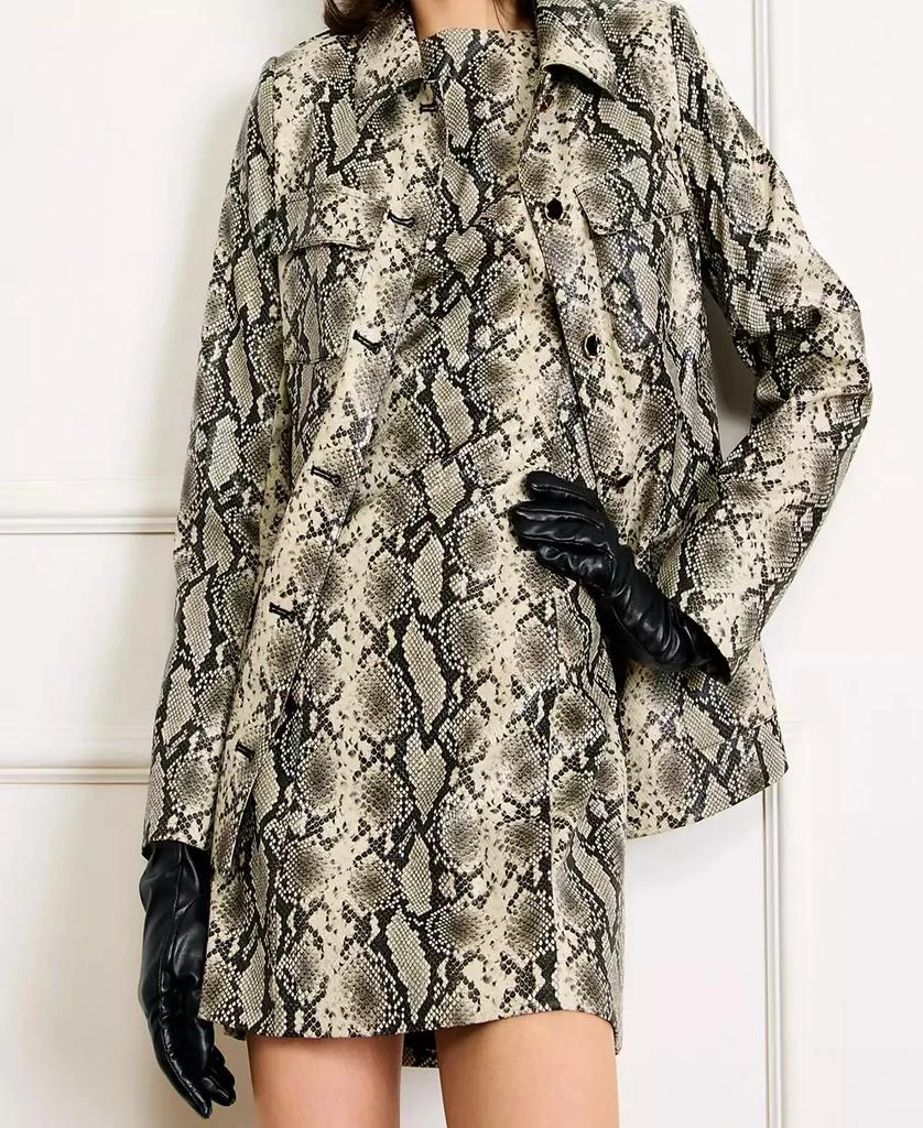 Line 
Dot Women
s Python Print Side Pocket Jacket