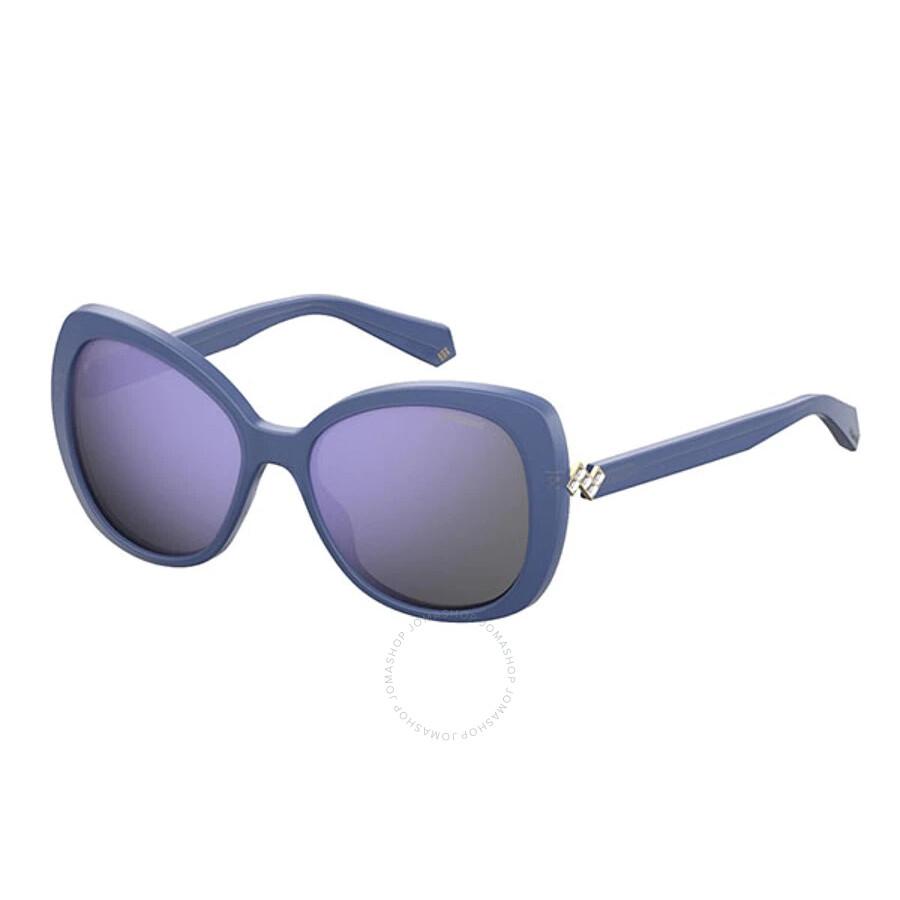 Polaroid Polarized Blue Butterfly Ladies Sunglasses PLD 4063/S/X 0PJP/MF 56