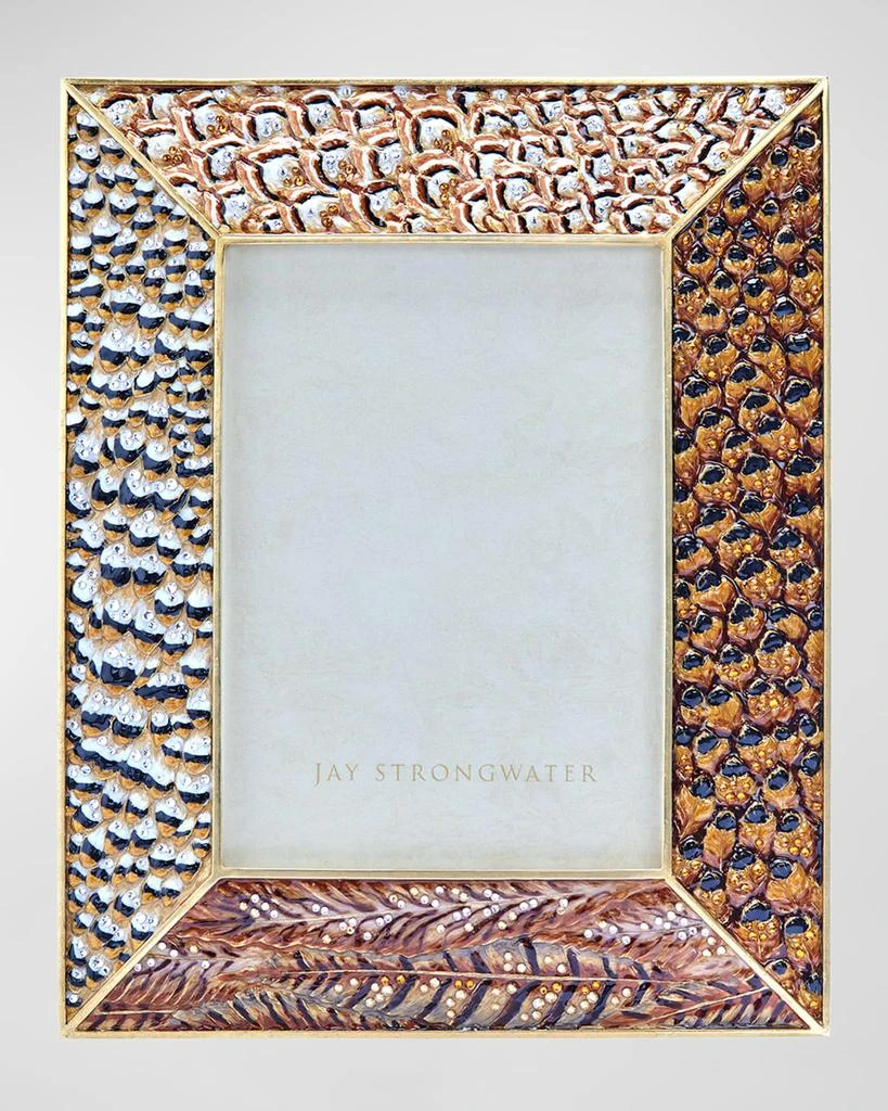 Jay Strongwater Pheasant Photo Frame, 5" x 7" 1