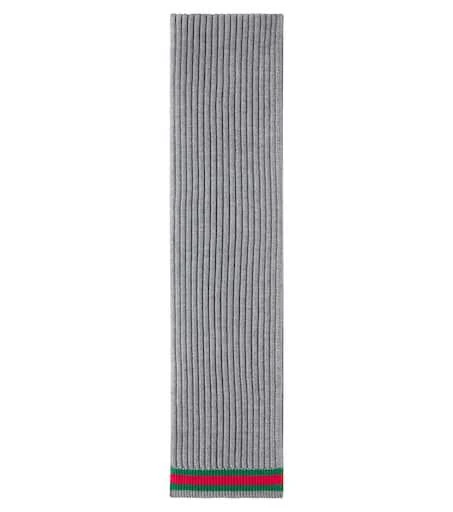 Gucci Web Stripe wool scarf 1