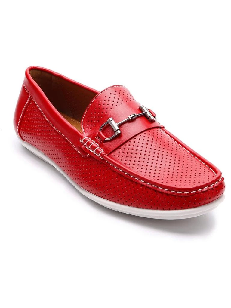 Aston Marc Mens Faux Leather Slip-On Loafers 5