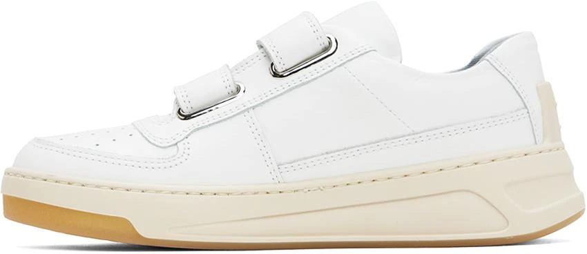 Acne Studios White Velcro Strap Sneakers 3
