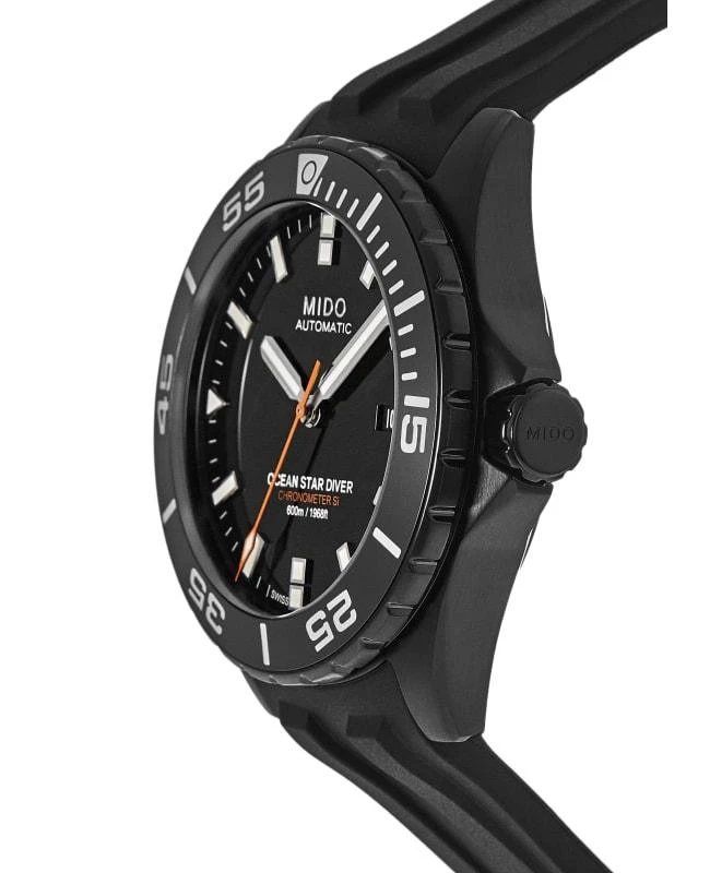 MIDO Mido Ocean Star Diver 600 Black Dial Rubber Strap Men's Watch M026.608.37.051.00 3