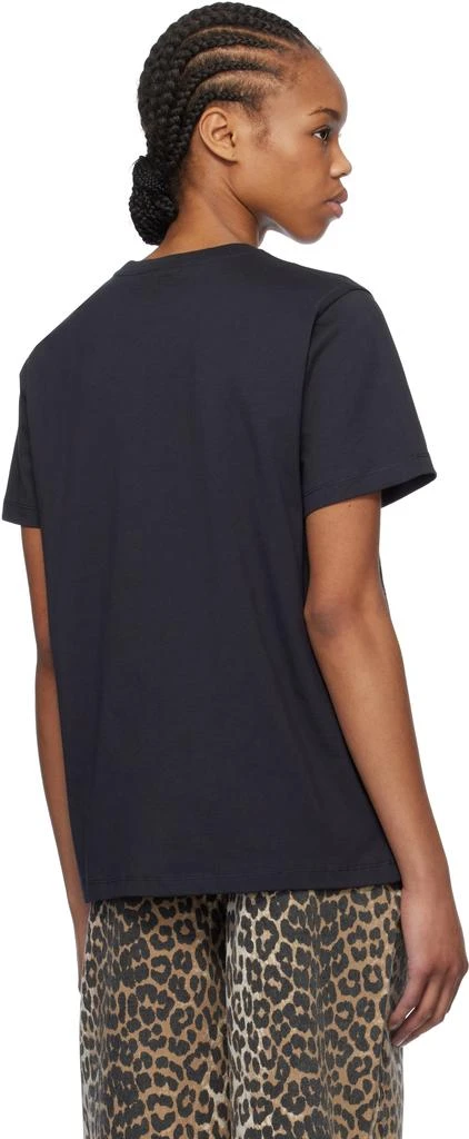 Ganni Black Basic Jersey Moonlight Relaxed T-shirt 3