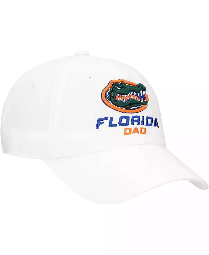 Top of the World Men's White Florida Gators Staple Dad Adjustable Hat 3