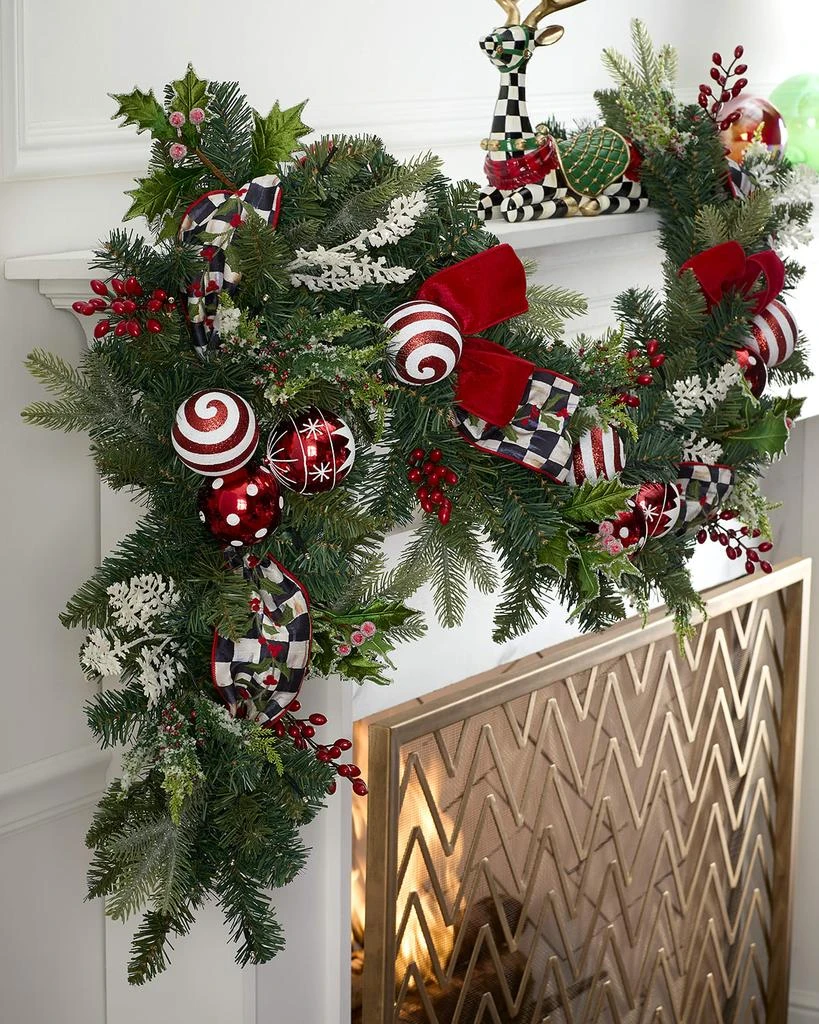 MacKenzie-Childs Nick's Pick Illuminated Courtly Check Garland 1