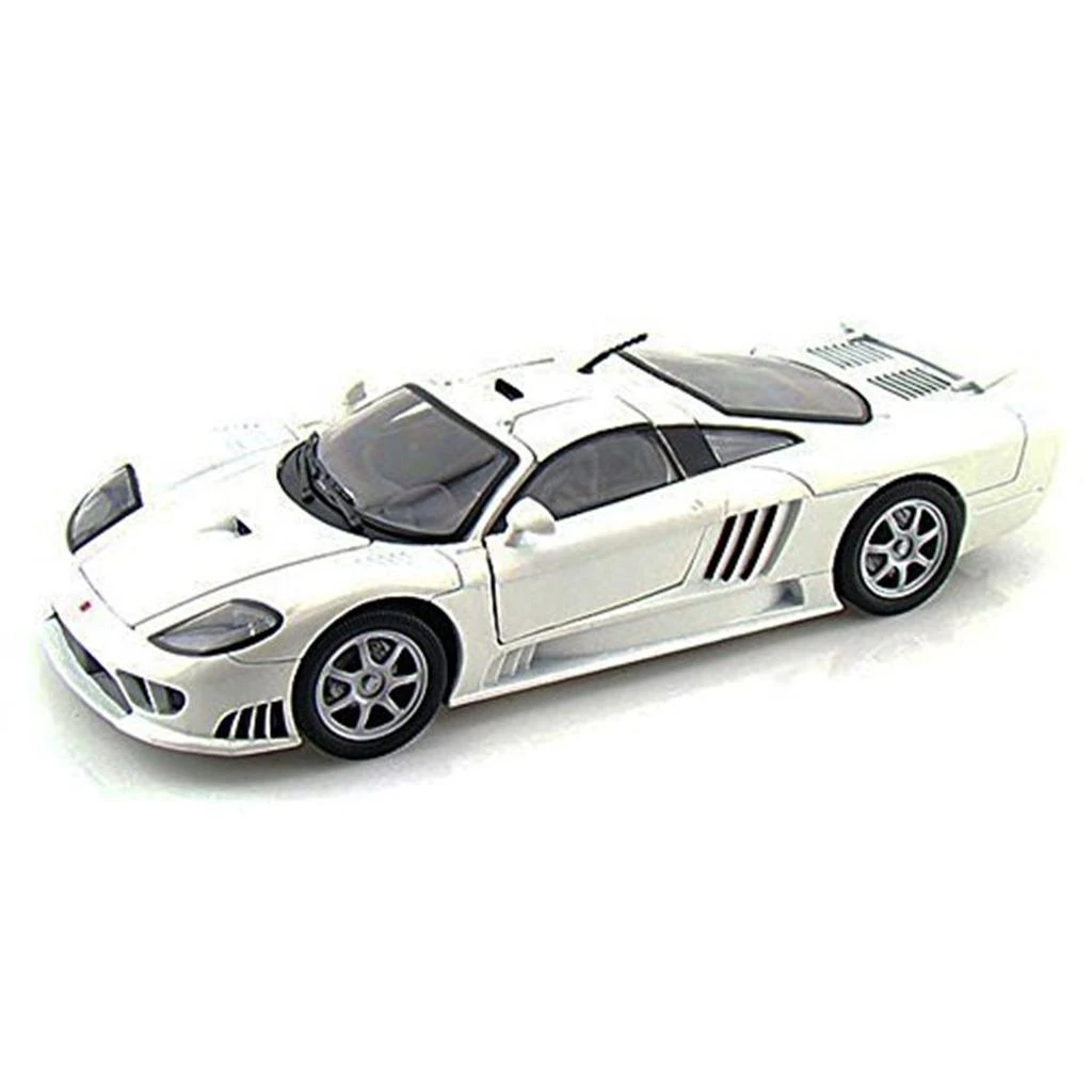Motormax 1 by 18 Saleen S7 Diecast Model Car, White 1