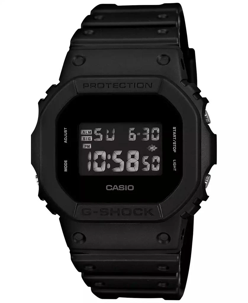 G-Shock Men's Digital Black Resin Strap Watch 43x43mm 1