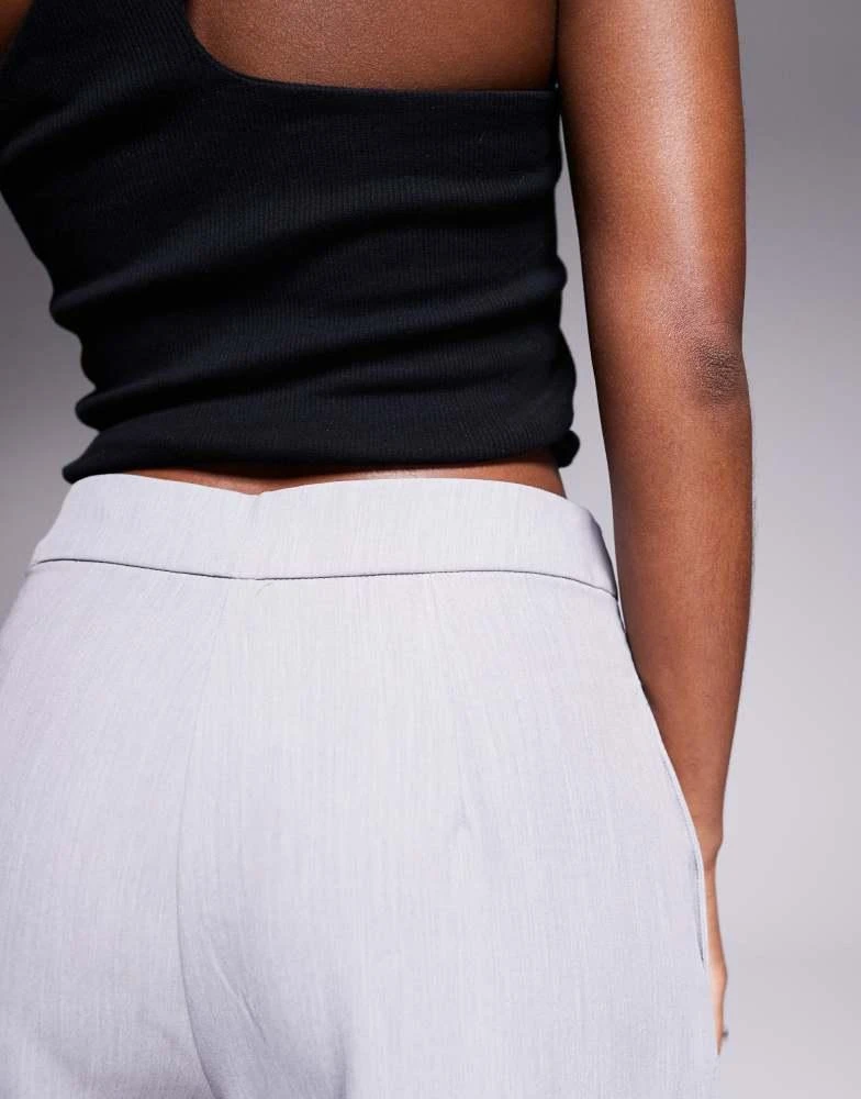 River Island River Island wide leg trouser in grey 4