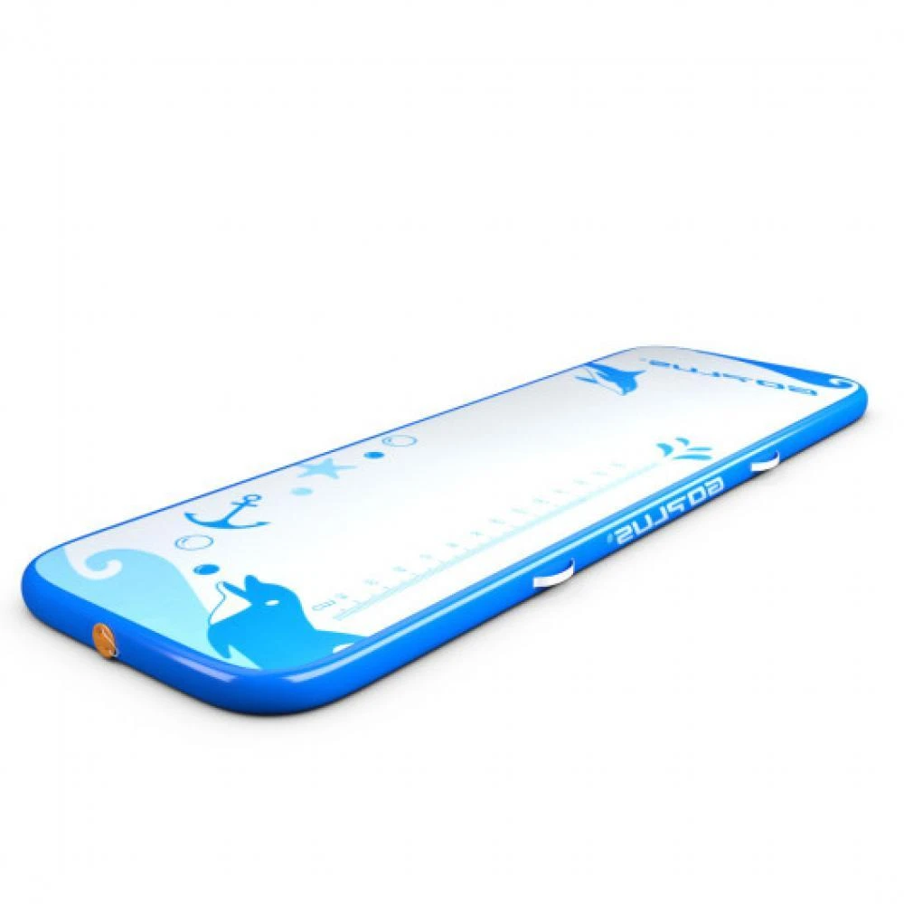 Hivvago 10 Feet Inflatable Gymnastic Tumbling Mat with Electric Pump-Blue 3